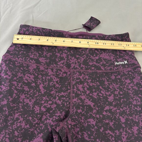 Bundle Hurley Womens M Purple & Black Reversible Leggings 2 tone color - Picture 5 of 8